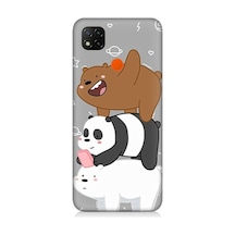 Xiaomi Redmi 9c Uyumlu Komik Ayıcıklar Desenli Silikon Kılıf
