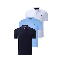 Üçlü Set T8561 Dewberry Erkek T-shırt-lacivert-beyaz-açık Mavi