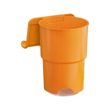Dashanshop Orange 2'li Paket Devrilmez Bardak Tutucu, Vakuzlu Ve Masalar İçin Taşınabilir Askı Turuncu