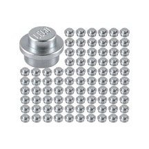 Yedek Parçalar: Plate Round: 100 Adet 1x1 Plate Round Parts Metallic Silver - Gümüş 4073