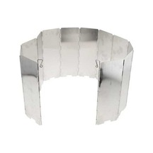 Pazly Yumuşak Rüzgar Kalkanı Ekranlı Suntek Katlanır Kamp Ocak Gümüş Gümüş, Hafif Alüminyum Alaşım, 12 Plaka, Kamp, Piknik, Barbekü İçin Uygun Gümüş