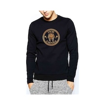 Eye Empire Baskılı Siyah Erkek Sweatshirt