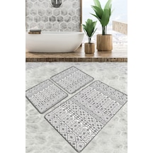 Order Banyo Halısı Djt 3 Lü Set Çok Renkli