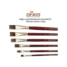 Yağlı ve Akrilik Boya Fırça Seti 3 210 Seri Samur Fırça