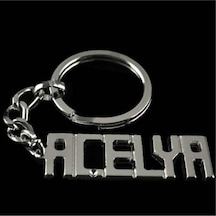 Açelya İsimli Anahtarlık-gümüş Rengi N162