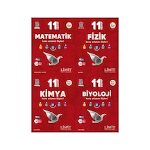 Limit 2027 11. Sınıf Matematik + Fizik + Kimya + Biyoloji Konu Anlatım Föyleri Seti 4 Kitap Maarif Model