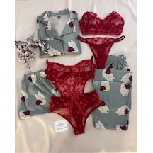 Mh Moony Homewears Kutulu 6'lı To The Moon Penye Pijama Takımı Iç Giyim Tulum Çeyiz Seti Gri Mh Moony Homewears Kutulu 6'lı To The Moon Penye Pijama Takımı Iç Giyim Tulum Çeyiz Seti Gri