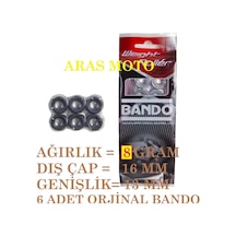 50 Cc - 80 Cc Scooter Bando Tahrik Seti Baga Bwr-007 -16 13 8 Gr