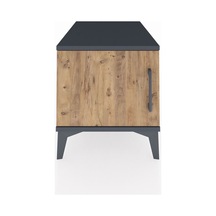 Kronos Komodin Tek Raflı Tek Kapaklı 44x59x48 Antrasit-çam Antrasit