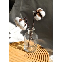 Cam Mini Vazo Şeffaf Dekoratif Minimal Şişe 210 Ml 12 Cm-1 Adet