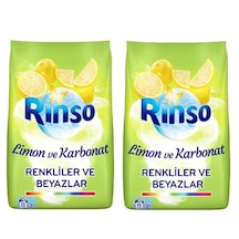 Rinso Limon ve Karbonat Renkliler ve Beyazlar İçin Toz Çamaşır Deterjanı 2 x 8 KG