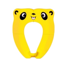 Teltree Katlanabilir Bebek Tuvalet Eğitim Koltuğu - Taşınabilir, Kaymaz Ve Sıçrama Önleyici - Çantalı Sarı