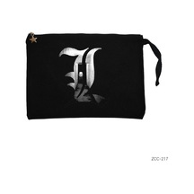 Zepplin Giyim Death Note L Siyah Clutch Astarlı Cüzdan / El Çantası