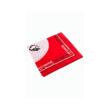 Zero Land Atatürk - 955 - İmzalı Desenli Bandana 50 50 - Kmrsfres - - Kırmızı