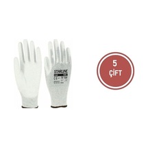 5 Çift Starline E-42 Antistatik Pu Eldiven Beden 8 Numara