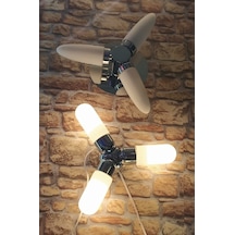 3Lü Dekoratif Tavan Armatürü E14 Duy Hl883- Hl893 Beyaz