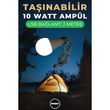 Kamp Lambası 2 Metre Led Ampul Usb Kamp Lambası Mini Kamp Feneri