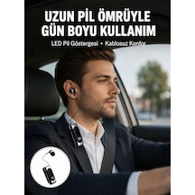 Bluetooth 5.2 Klipsli Kablosuz Kulaklık Dijital Ekran & Titreşimli Uyarı Yeni Nesil - Lisinya