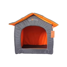 La Vista Dış Mekan Kedi Ve Küçük Köpek Evi Füme 40-45-45cm