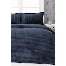 Merinos Modern Line Çift Kişilik Battaniye Seti Lacivert Lacivert