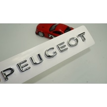 Dk Peugeot Bagaj Krom Abs 3m 3d Yazı Logo Amblem 18.5 Cm