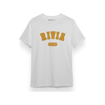 The Witcher Rivia Yazı Beyaz Kısa Kol Erkek Tshirt 001