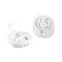 Plastik Destek Klips Seti. Katlanır. 30mm. Beyaz