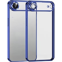 Apple iPhone  Uyumlu,  17 Air Razer Lensli Silikon - Lacivert