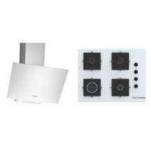 Bosch DWK64PJ20T - POP7C2P30O Beyaz İkili Ankastre Set