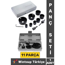 Premium Ağaç Kesme Testere Matkap Ucu Takımı Alçıpan Tavan Kesme 11 Parça Panç Seti
