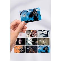 Bleach Kart Kaplama Sticker 8 Adet Çok Renkli