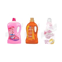 Bingo Yüzey Tem. Fresh 2.5 Lt + Giysi Şampuanı 4l + Soft Yumuşatıcı 1440 Ml 3'lü Set Diğer
