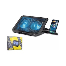 Hadron HDX4253 Ledli Çift Fanlı Telefon Standlı Notebook Soğutucu