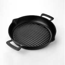Lava Izgara Tava Döküm Demir 32 Cm Yuvarlak