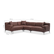 New York Köşe Modül Koltuk Takımı , Comfort Plus ,ofis Salon Ve Oturma Odası İçin 3r+k+1+3l