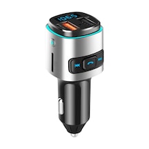 Sones Bc41 Çok Fonksiyonlu Mp3 Çalar, Bluetooth Alıcı, Usb Şarj Cihazı, Otomobil Çakmak Gümüş Grisi