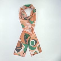 Tedz Collection Paredora Büyük Çiçekli Pembe Krem Hippi Fular Çok Renkli