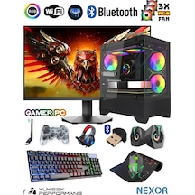 Nexor NXR289 R5-2600 16 GB 500 GB SSD RX550 24" Free Dos Masaüstü Oyuncu Bilgisayarı