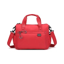 Smart Bags Kırmızı Ekstra Hafif Kumaş Orta Boy Kadın Omuz Ve Postacı Çantası