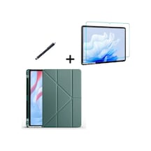 Honor Pad X9 11.5 İnç Uyumlu Kalem Bölmeli Standlı Silikon Kılıf + Ekran Koruyucu + Kalem 3'lü Set Kılıf