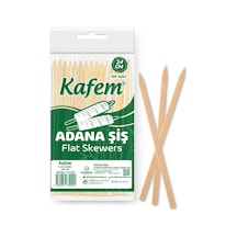 Kafem Adana Çöp Şiş Ekstra Ahşap 24 Cm 25 Adet