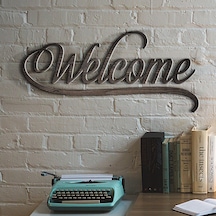 Kişiye Özel Welcome Ahşap Duvar Yazısı - K1