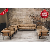 Ntconcept Ntconcept Doğal Ağaç Ofis Koltuk Takımı