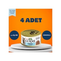 Gurme Soslu Somonlu Yavru Kedi Yaş Maması 4 X 85 Gr