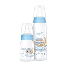 Bebsi Cam Biberon Seti Mavi 250 ML+125 ML