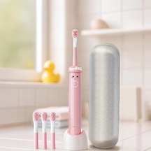 Ayrex Mioji Oral B2 Kids Care Şarj Edilebilir Diş Fırçası Pembe + 4 Adet Fırça Başlık Diğer
