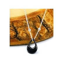 Omar Silver Kadın Top Top Zincirli Hematit Doğal Taşlı Gümüş Koly (513868191)