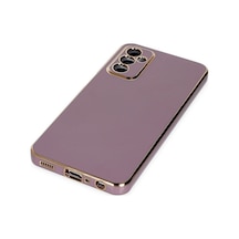 Samsung Galaxy Uyumlu - M23 Kılıf Volet Silikon - Mor