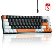 Magegee Mk-box 68 Tuş Kablolu Mekanik Red Switch Türkçe Q Turuncu-siyah Gaming Klavye