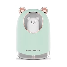Mukko Home Sevimli Ayı Tasarımlı Aromaterapi Nemlendirici Hava Nemlendirici Difüzör - Usb Bağlantılı,yeşil Altın - Çok Renkli